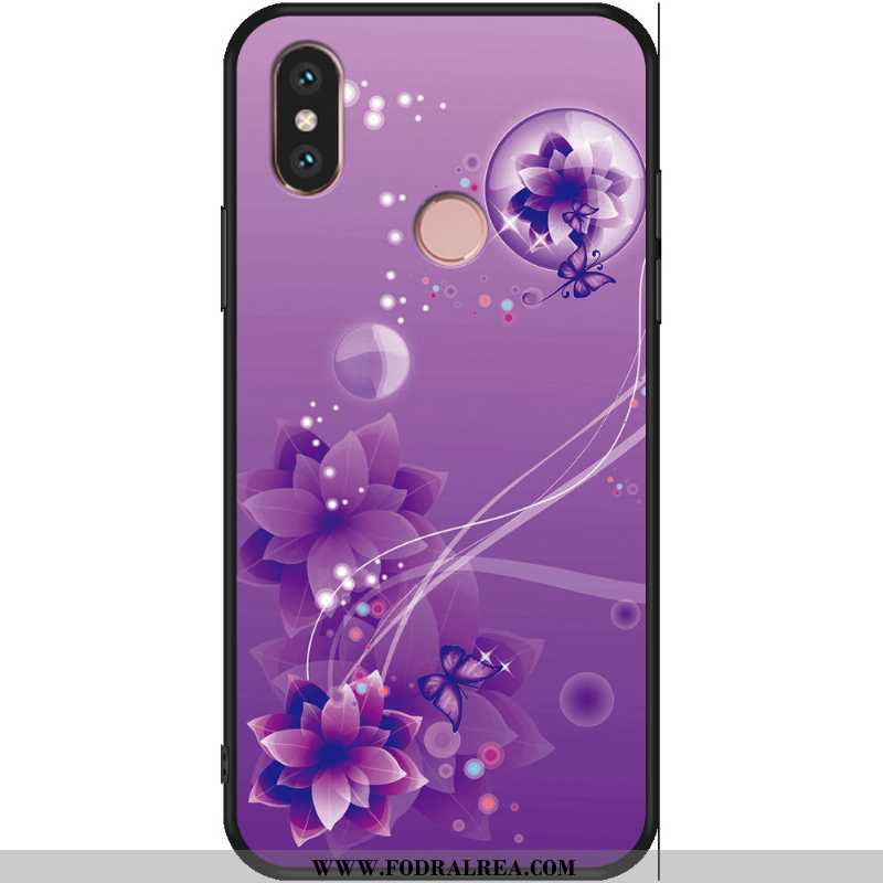 Skal Xiaomi Mi A2 Skydd Silikon Purpur, Fodral Xiaomi Mi A2 Personlighet All Inclusive Lila