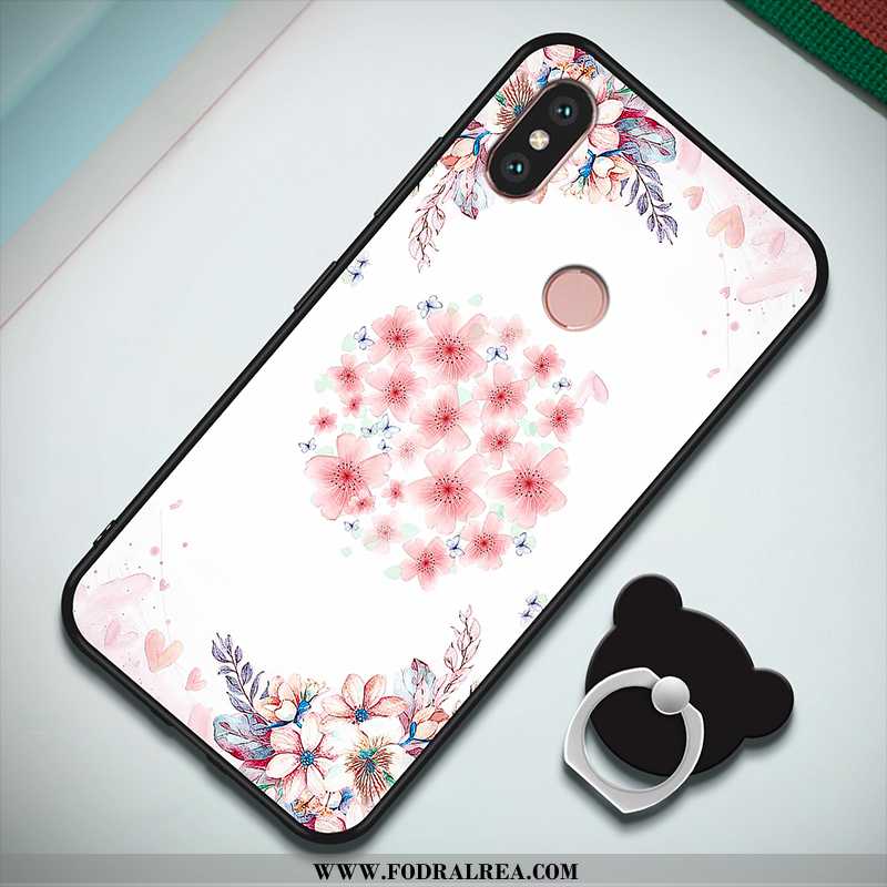 Skal Xiaomi Mi A2 Skydd Tecknat Mjuk, Fodral Xiaomi Mi A2 Personlighet Rosa