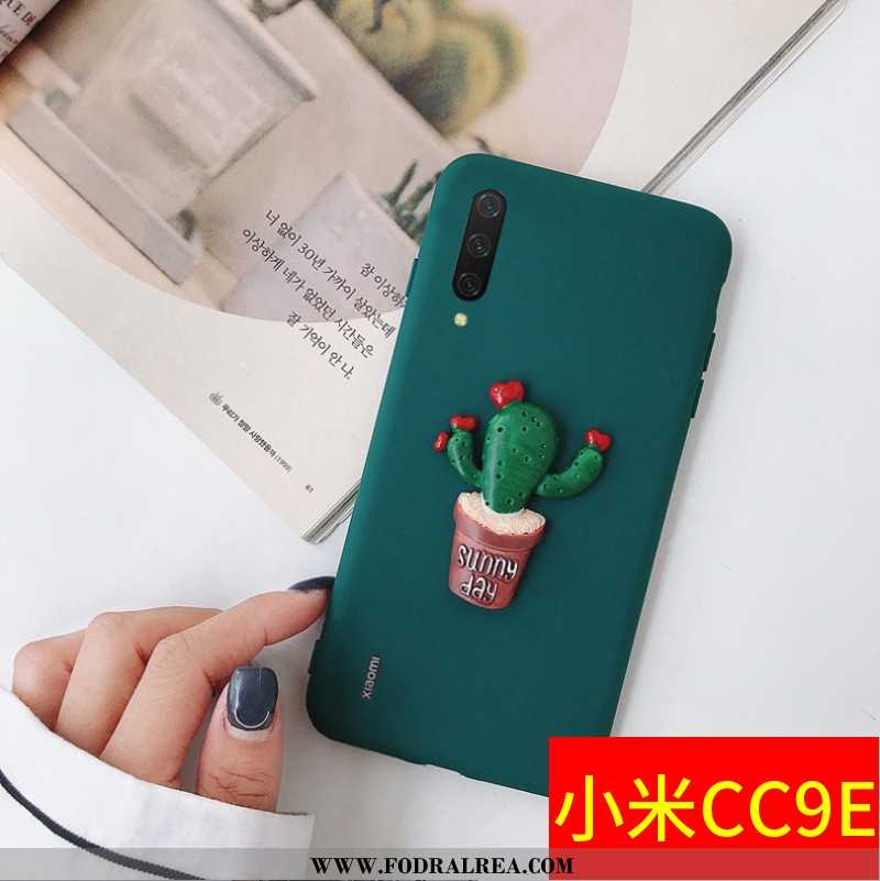 Skal Xiaomi Mi A3 Silikon Mjuk Skal, Fodral Xiaomi Mi A3 Skydd Mörkgrön Grön