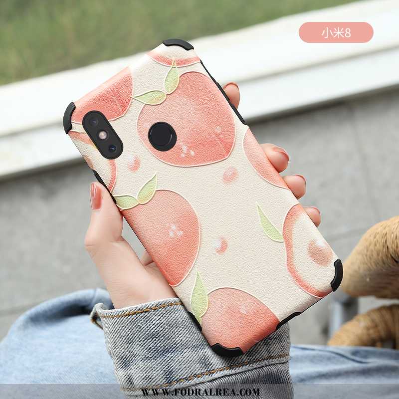 Skal Xiaomi Mi A3 Skydd Enkel Tunn, Fodral Xiaomi Mi A3 Nubuck Fallskydd Rosa