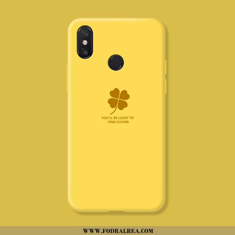 Skal Xiaomi Mi Max 3 Silikon Kreativa Skal, Fodral Xiaomi Mi Max 3 Personlighet Gul