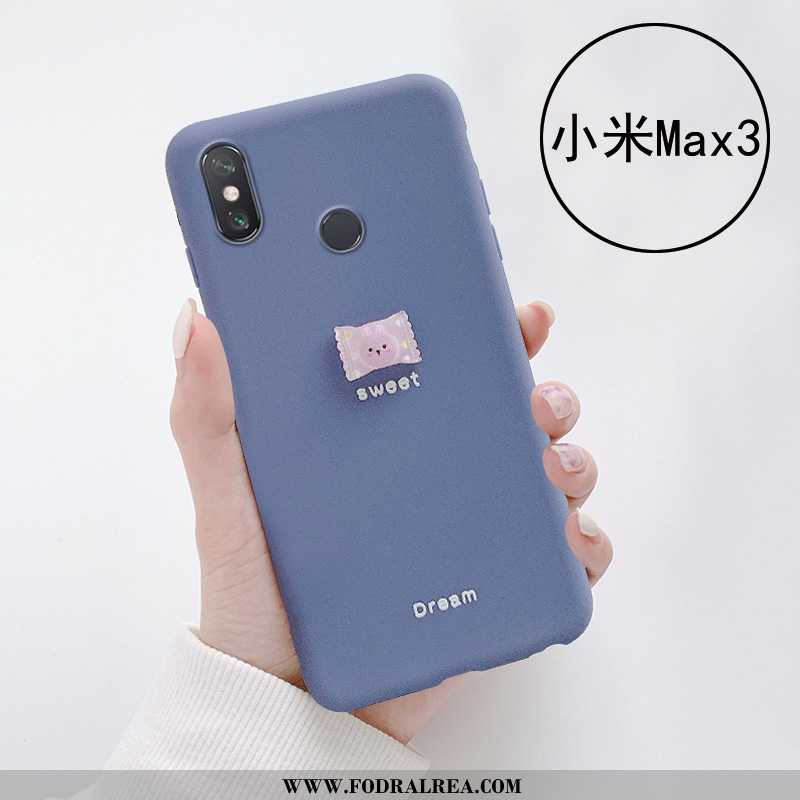 Skal Xiaomi Mi Max 3 Silikon Liten Rosa, Fodral Xiaomi Mi Max 3 Mjuk Kyla Rosa