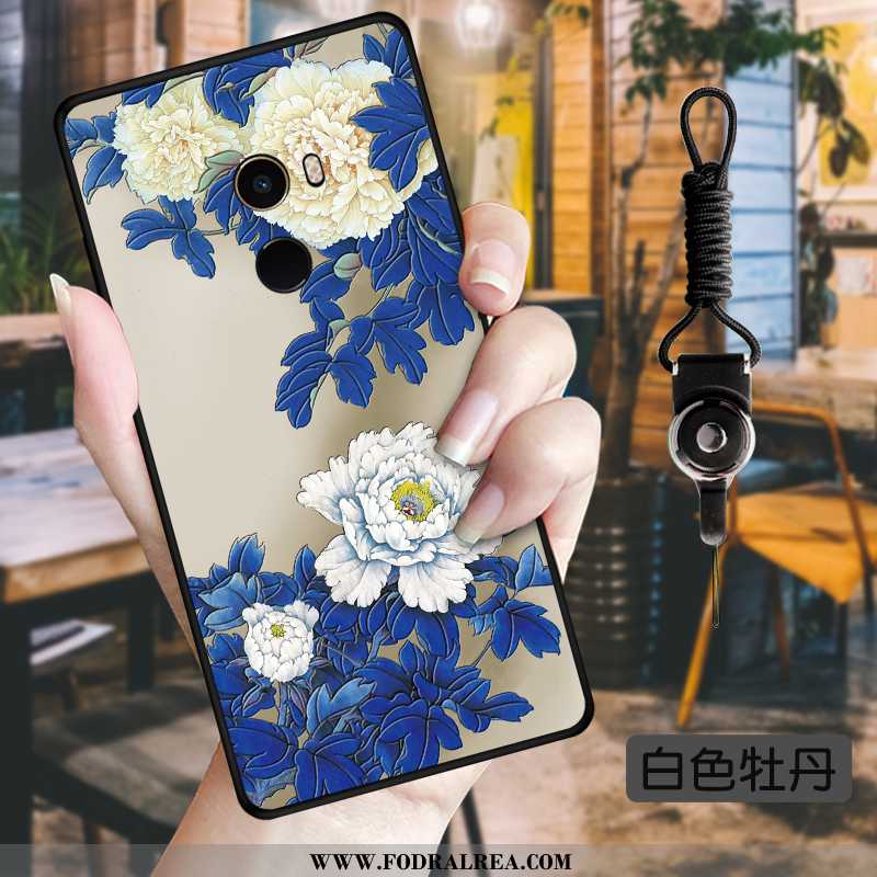 Skal Xiaomi Mi Mix 2 Blommor Liten Fodral, Fodral Xiaomi Mi Mix 2 Mjuk Grön