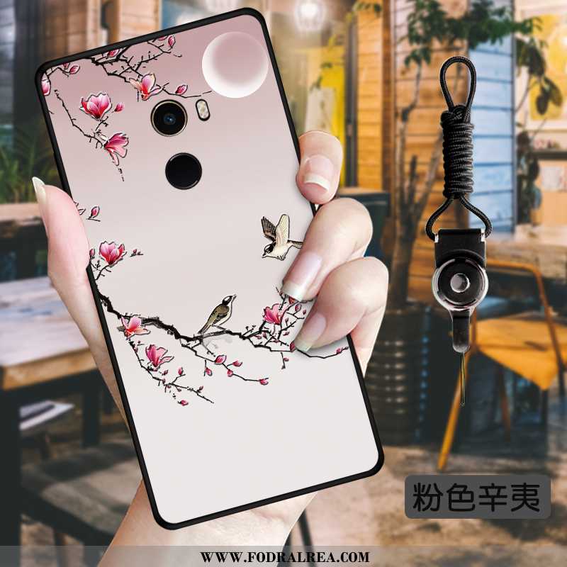 Skal Xiaomi Mi Mix 2 Blommor Liten Fodral, Fodral Xiaomi Mi Mix 2 Mjuk Grön