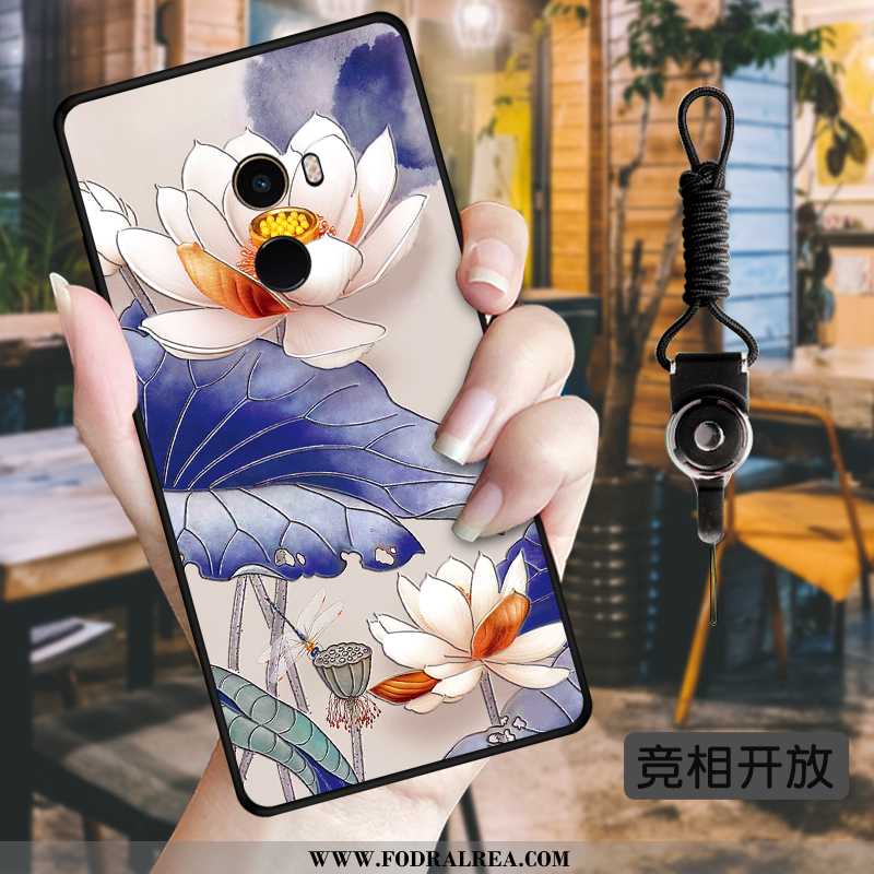 Skal Xiaomi Mi Mix 2 Blommor Liten Fodral, Fodral Xiaomi Mi Mix 2 Mjuk Grön