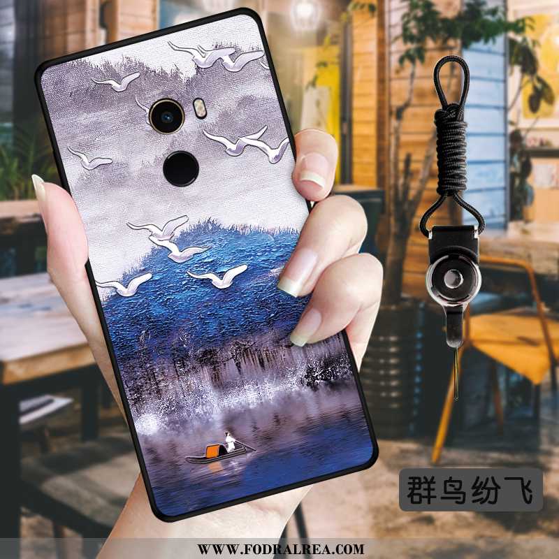 Skal Xiaomi Mi Mix 2 Blommor Liten Fodral, Fodral Xiaomi Mi Mix 2 Mjuk Grön