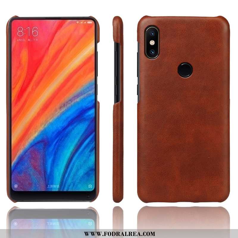 Skal Xiaomi Mi Mix 2s Läder Business Fallskydd, Fodral Xiaomi Mi Mix 2s Skydd Grå