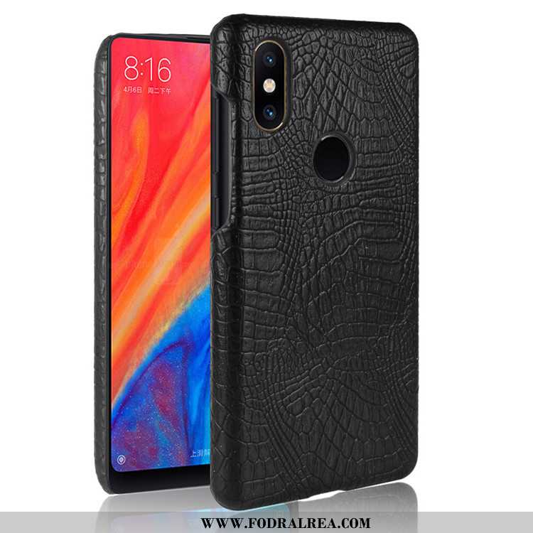 Skal Xiaomi Mi Mix 2s Läder Liten Fallskydd, Fodral Xiaomi Mi Mix 2s Mönster Kvalitet Svarta