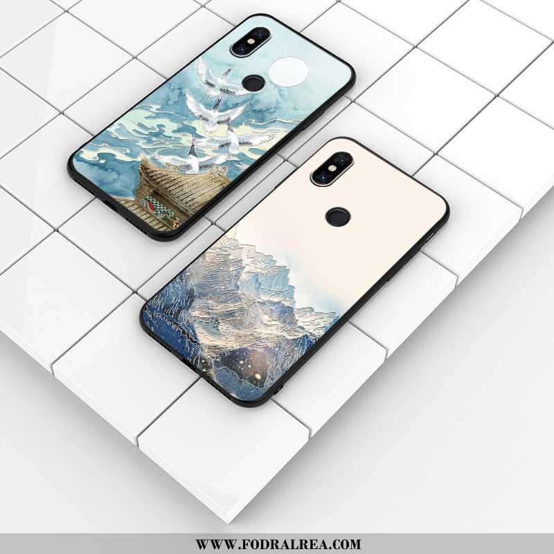 Skal Xiaomi Mi Mix 3 Lättnad Liten Personlighet, Fodral Xiaomi Mi Mix 3 Trend Skydd Blå