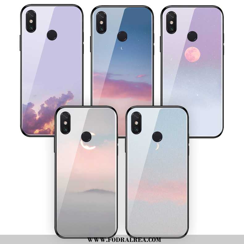 Skal Xiaomi Mi Mix 3 Mjuk Månad Hemming, Fodral Xiaomi Mi Mix 3 Silikon Lila