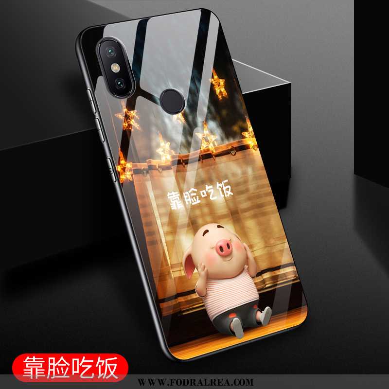 Skal Xiaomi Mi Mix 3 Silikon Personlighet Fodral, Fodral Xiaomi Mi Mix 3 Skydd Tecknat Svarta