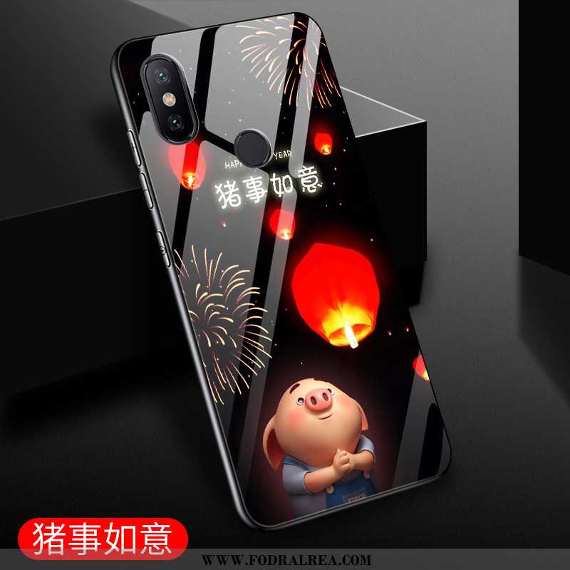 Skal Xiaomi Mi Mix 3 Silikon Personlighet Fodral, Fodral Xiaomi Mi Mix 3 Skydd Tecknat Svarta