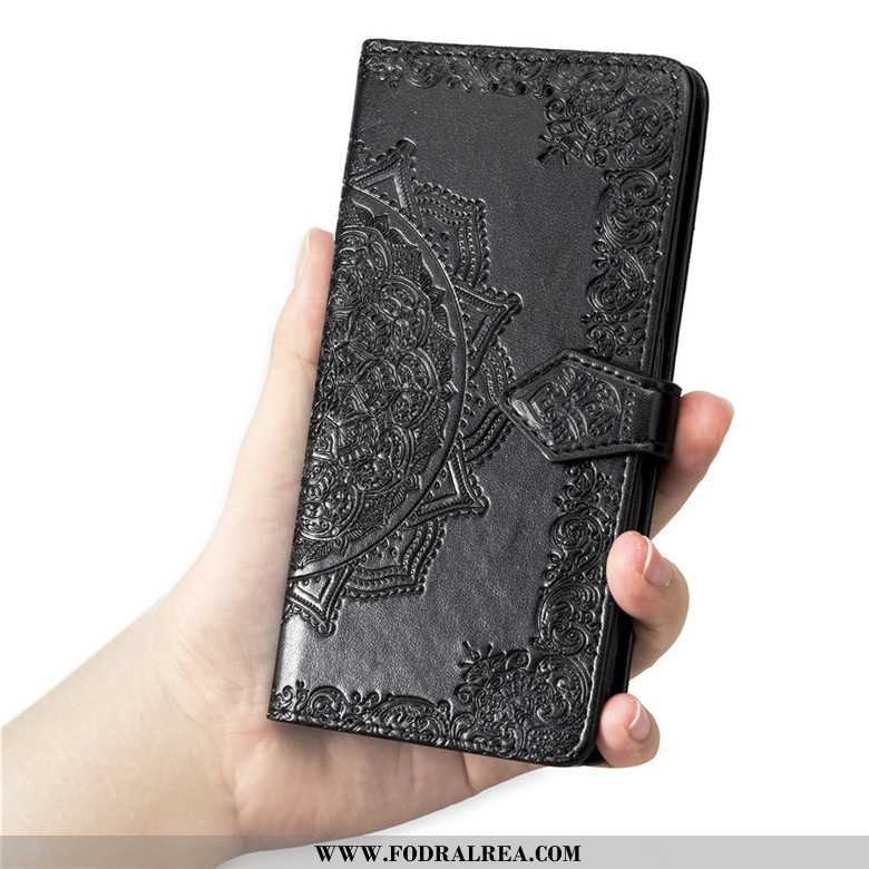 Skal Xiaomi Mi Note 10 Lite Läderfodral Röd Täcka, Fodral Xiaomi Mi Note 10 Lite Skydd Fallskydd Blå