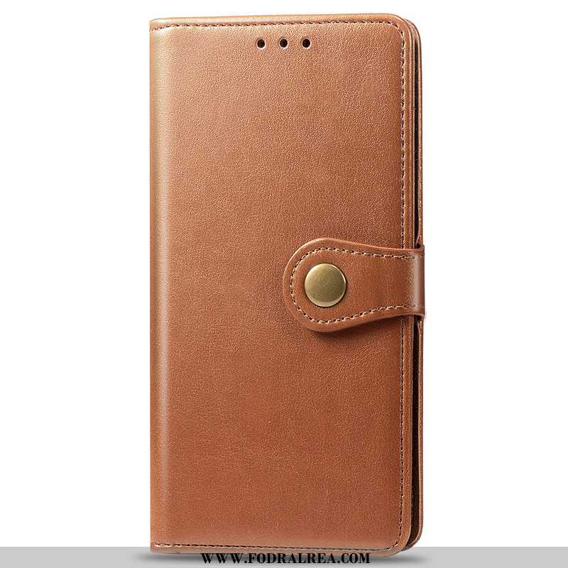 Skal Xiaomi Mi Note 10 Läderfodral Liten Clamshell, Fodral Xiaomi Mi Note 10 Trend Khaki