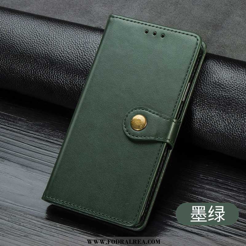 Skal Xiaomi Mi Note 10 Läderfodral Liten Clamshell, Fodral Xiaomi Mi Note 10 Trend Khaki