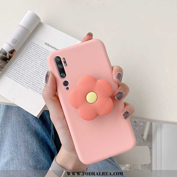 Skal Xiaomi Mi Note 10 Silikon Fodral Ny, Xiaomi Mi Note 10 Skydd Blommor Rosa