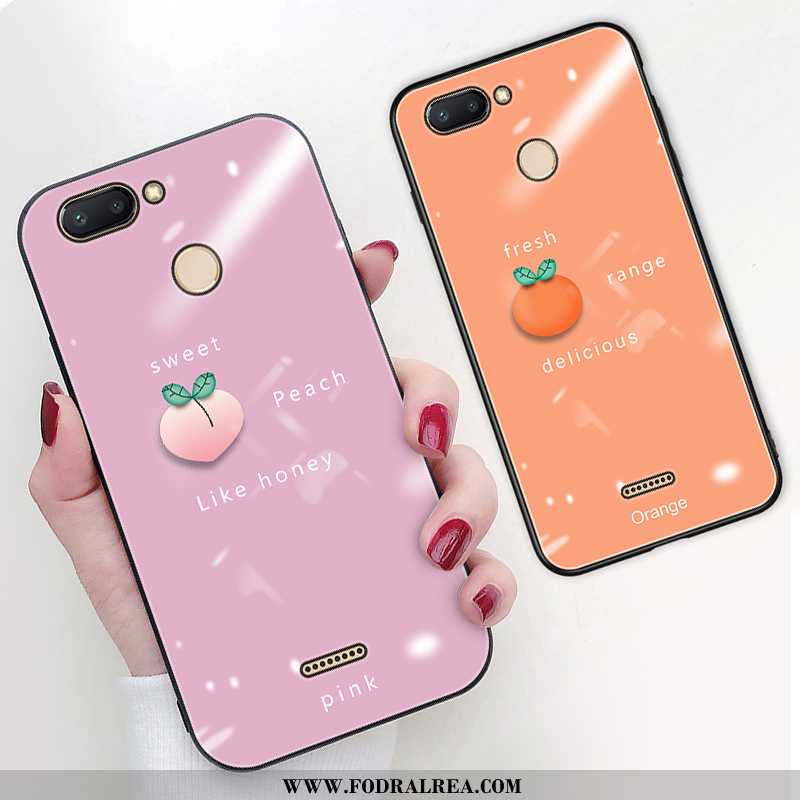 Skal Xiaomi Redmi 6 Glas Liten All Inclusive, Fodral Xiaomi Redmi 6 Vacker Rosa