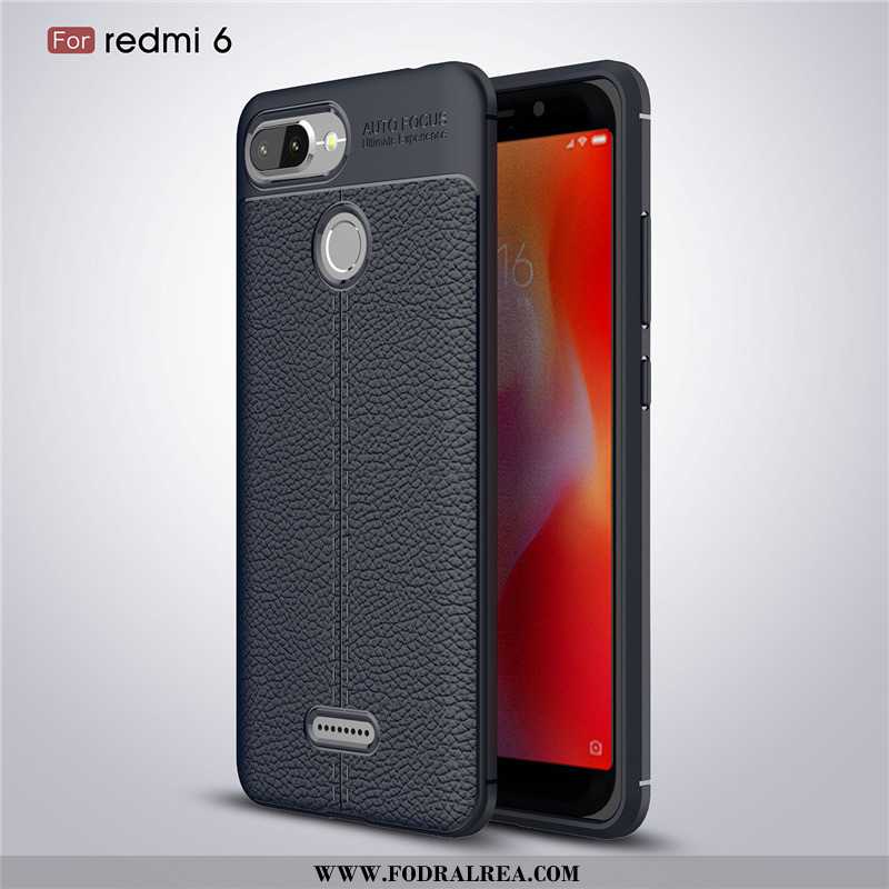 Skal Xiaomi Redmi 6 Mode Trend Liten, Fodral Xiaomi Redmi 6 Läder Super Svarta