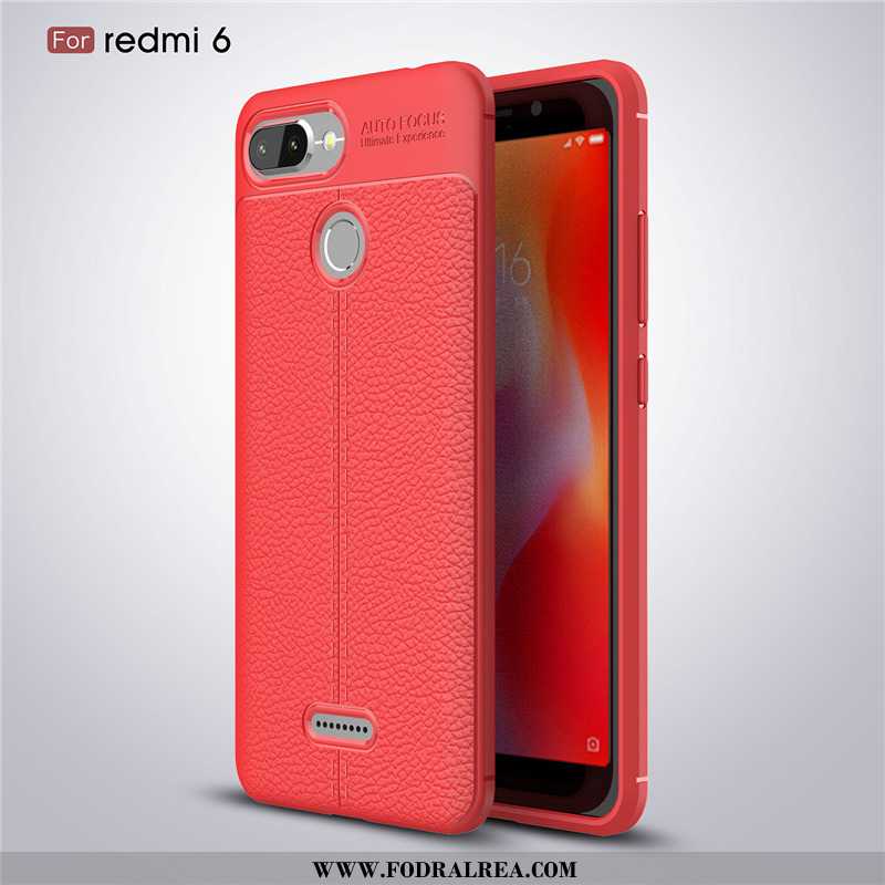 Skal Xiaomi Redmi 6 Mode Trend Liten, Fodral Xiaomi Redmi 6 Läder Super Svarta