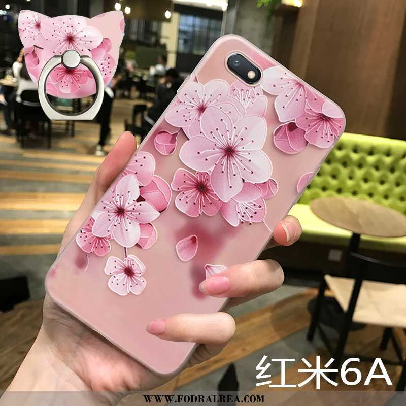 Skal Xiaomi Redmi 6a Transparent Mjuk Skal, Fodral Xiaomi Redmi 6a Nubuck Mode Rosa