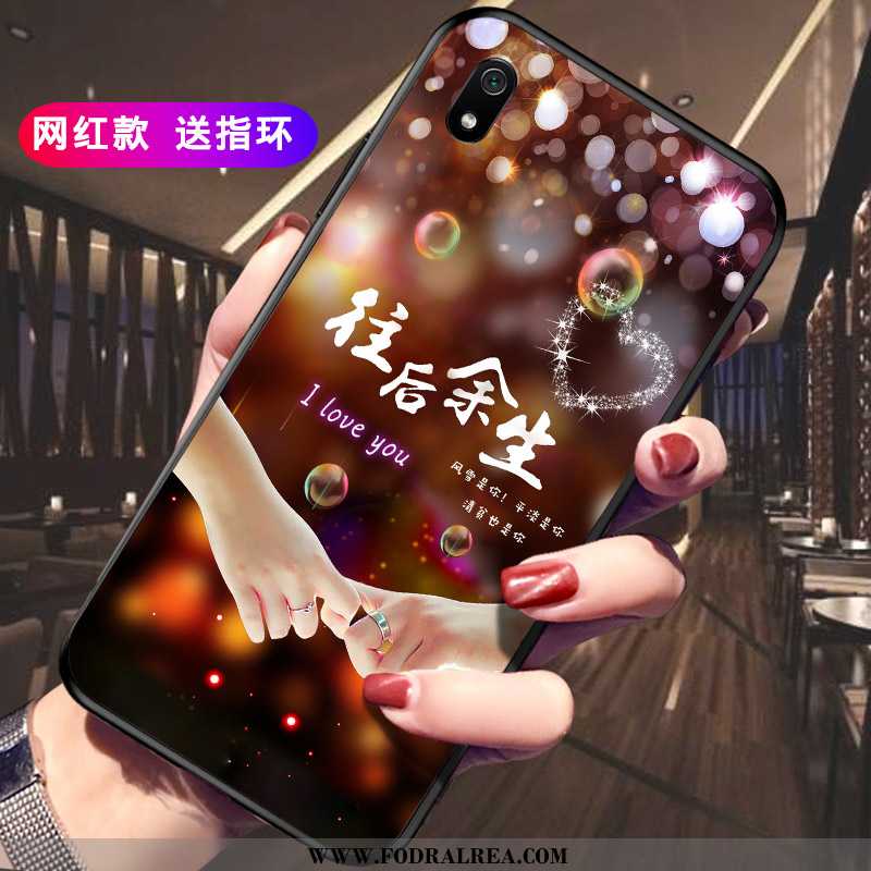 Skal Xiaomi Redmi 7a Silikon Personlighet Fallskydd, Fodral Xiaomi Redmi 7a Skydd Nubuck Svarta