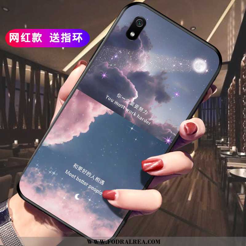 Skal Xiaomi Redmi 7a Silikon Personlighet Fallskydd, Fodral Xiaomi Redmi 7a Skydd Nubuck Svarta