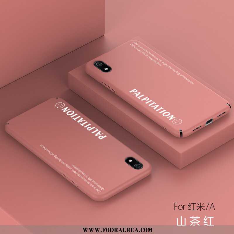 Skal Xiaomi Redmi 7a Trend Nubuck Personlighet, Fodral Xiaomi Redmi 7a Skärmskydd Film Fallskydd Gul