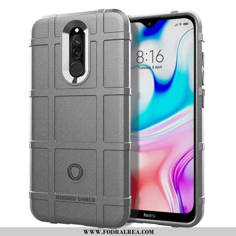 Skal Xiaomi Redmi 8 Personlighet Grön Nubuck, Fodral Xiaomi Redmi 8 Kreativa Net Red