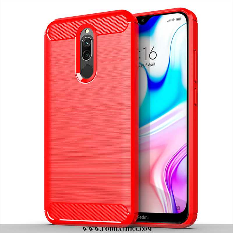 Skal Xiaomi Redmi 8 Silikon Röd All Inclusive, Fodral Xiaomi Redmi 8 Skydd Trend Grå