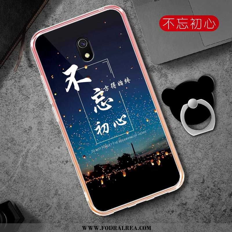 Skal Xiaomi Redmi 8a Mode Kyla Fallskydd, Fodral Xiaomi Redmi 8a Transparent Skydd Rosa