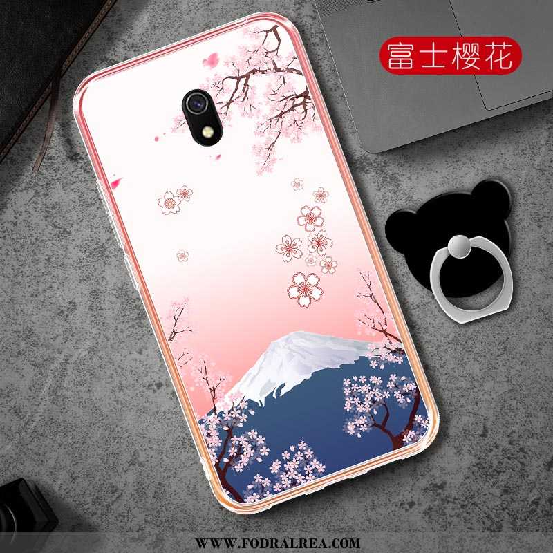 Skal Xiaomi Redmi 8a Mode Kyla Fallskydd, Fodral Xiaomi Redmi 8a Transparent Skydd Rosa