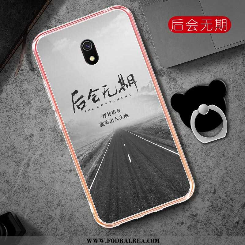 Skal Xiaomi Redmi 8a Mode Kyla Fallskydd, Fodral Xiaomi Redmi 8a Transparent Skydd Rosa