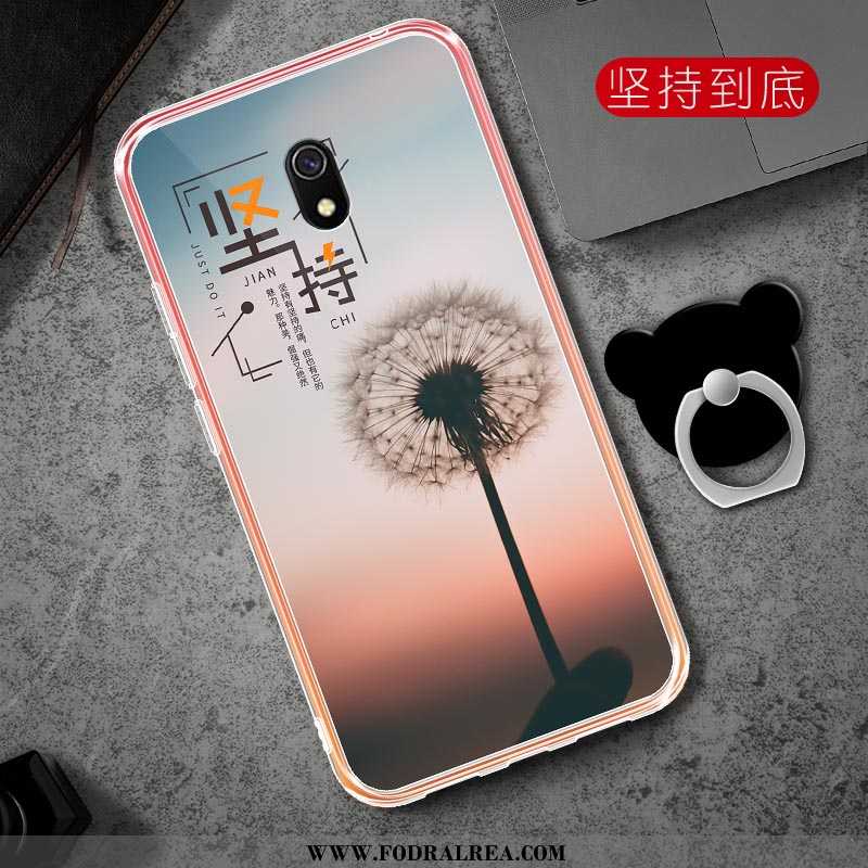 Skal Xiaomi Redmi 8a Mode Kyla Fallskydd, Fodral Xiaomi Redmi 8a Transparent Skydd Rosa