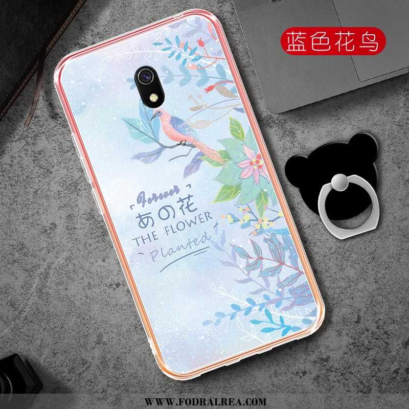 Skal Xiaomi Redmi 8a Mode Kyla Fallskydd, Fodral Xiaomi Redmi 8a Transparent Skydd Rosa