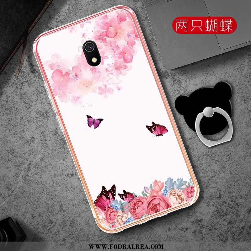 Skal Xiaomi Redmi 8a Mode Kyla Fallskydd, Fodral Xiaomi Redmi 8a Transparent Skydd Rosa