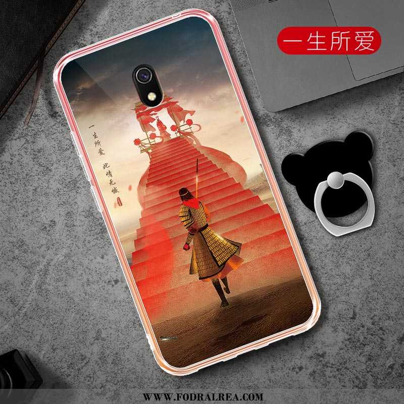 Skal Xiaomi Redmi 8a Mode Kyla Fallskydd, Fodral Xiaomi Redmi 8a Transparent Skydd Rosa