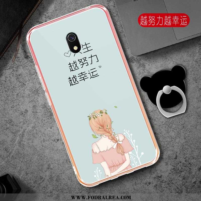 Skal Xiaomi Redmi 8a Mode Kyla Fallskydd, Fodral Xiaomi Redmi 8a Transparent Skydd Rosa