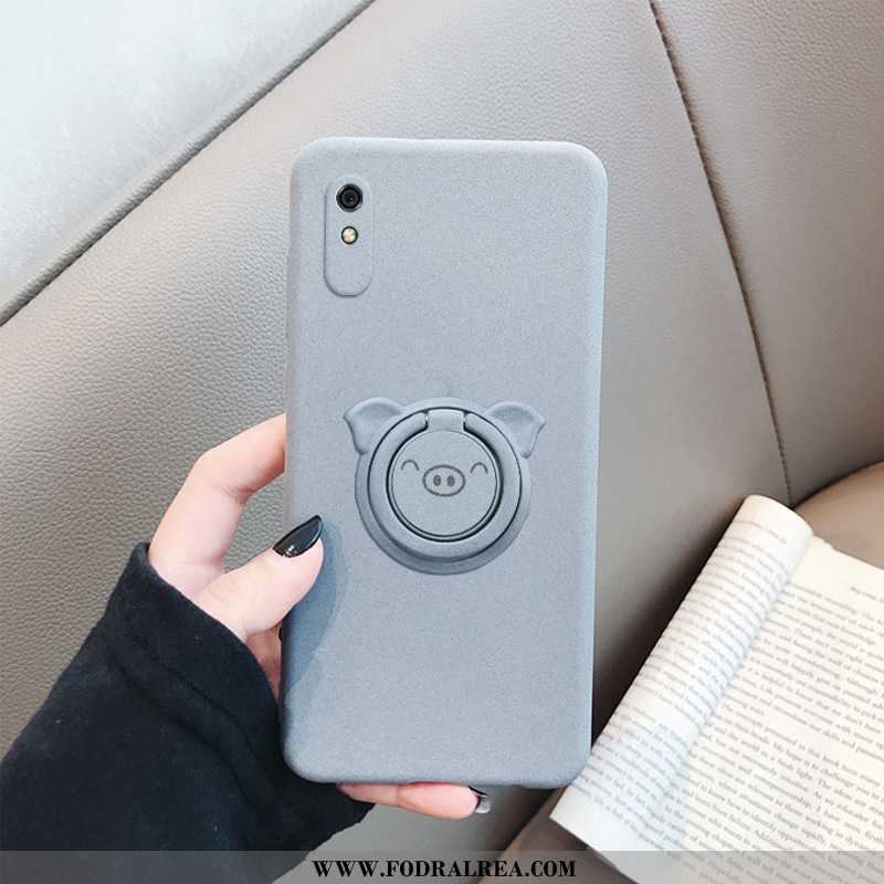 Skal Xiaomi Redmi 9a Skydd All Inclusive Grå, Fodral Xiaomi Redmi 9a Nubuck Silikon Grå