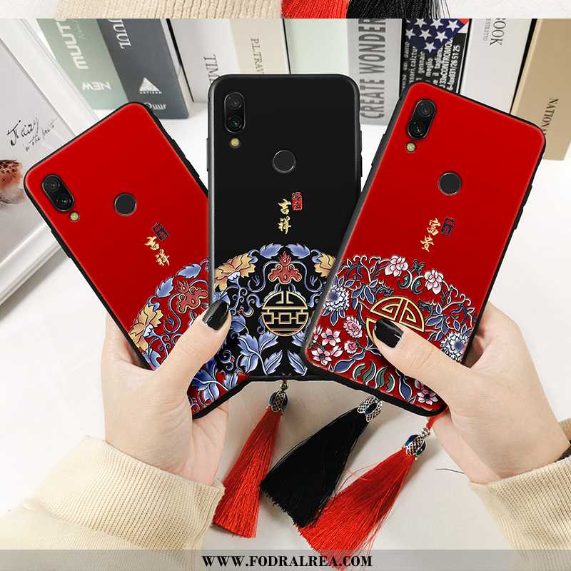 Skal Xiaomi Redmi Note 7 Kreativa Totem All Inclusive, Fodral Xiaomi Redmi Note 7 Lättnad Mjuk Svart