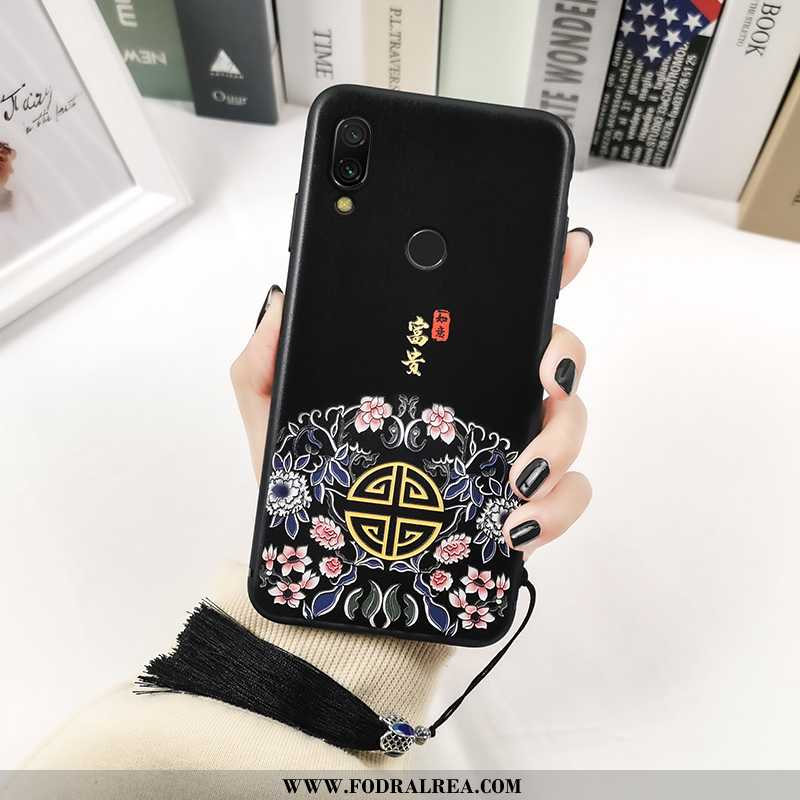 Skal Xiaomi Redmi Note 7 Kreativa Totem All Inclusive, Fodral Xiaomi Redmi Note 7 Lättnad Mjuk Svart