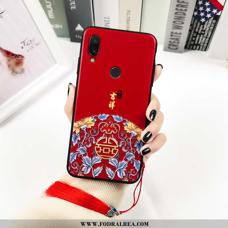 Skal Xiaomi Redmi Note 7 Kreativa Totem All Inclusive, Fodral Xiaomi Redmi Note 7 Lättnad Mjuk Svart