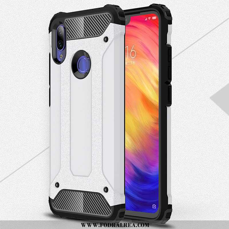 Skal Xiaomi Redmi Note 7 Silikon All Inclusive Vit, Fodral Xiaomi Redmi Note 7 Skydd Nubuck Vita