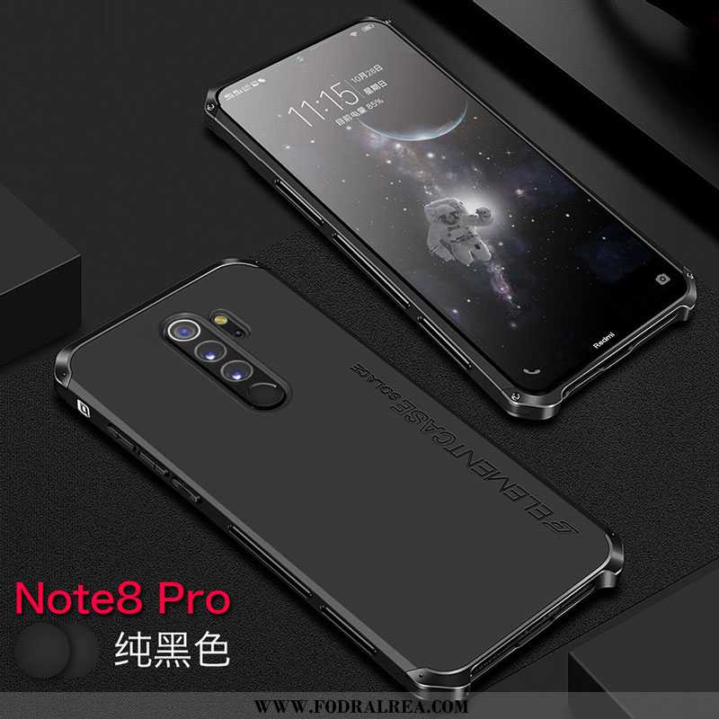 Skal Xiaomi Redmi Note 8 Pro Skydd Svart All Inclusive, Fodral Xiaomi Redmi Note 8 Pro Metall Mobil 