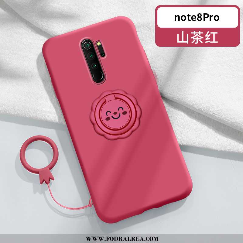 Skal Xiaomi Redmi Note 8 Pro Tunn Röd, Fodral Xiaomi Redmi Note 8 Pro Mjuk Fallskydd Rosa