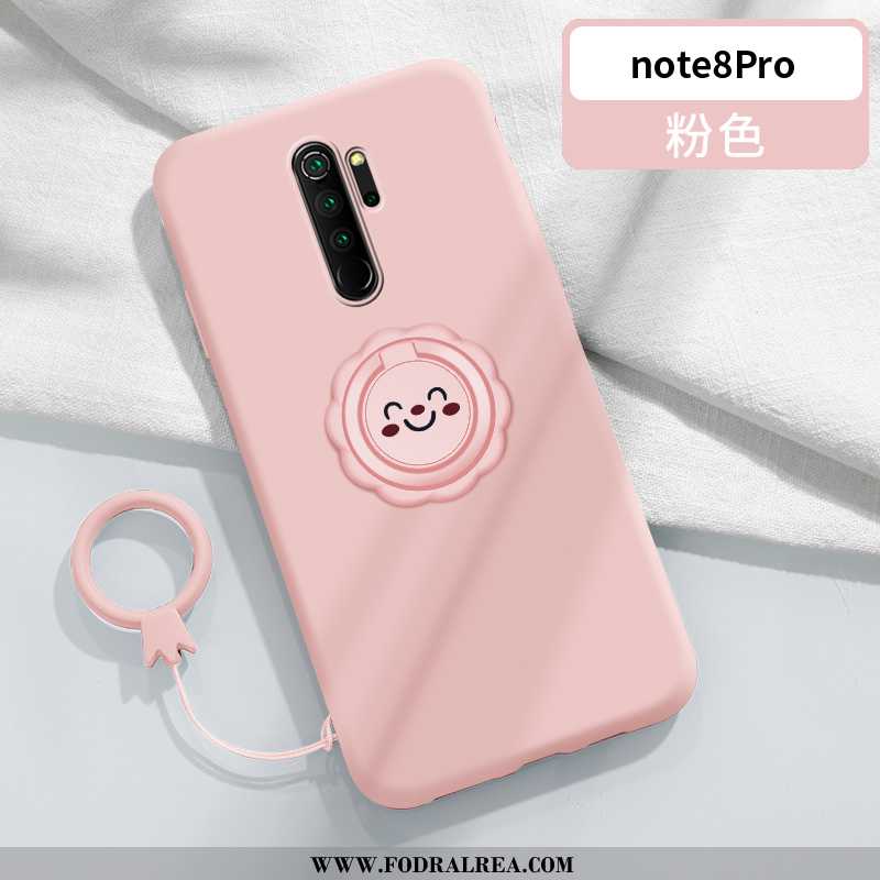 Skal Xiaomi Redmi Note 8 Pro Tunn Röd, Fodral Xiaomi Redmi Note 8 Pro Mjuk Fallskydd Rosa