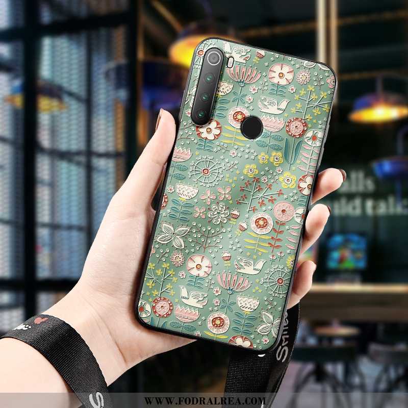 Skal Xiaomi Redmi Note 8t Mjuk Lättnad Trend, Fodral Xiaomi Redmi Note 8t Silikon Grön