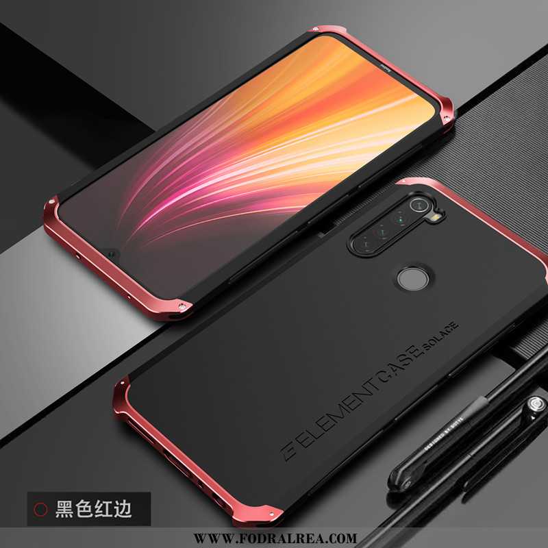 Skal Xiaomi Redmi Note 8t Skydd Frame Personlighet, Fodral Xiaomi Redmi Note 8t Nubuck Net Red Röd