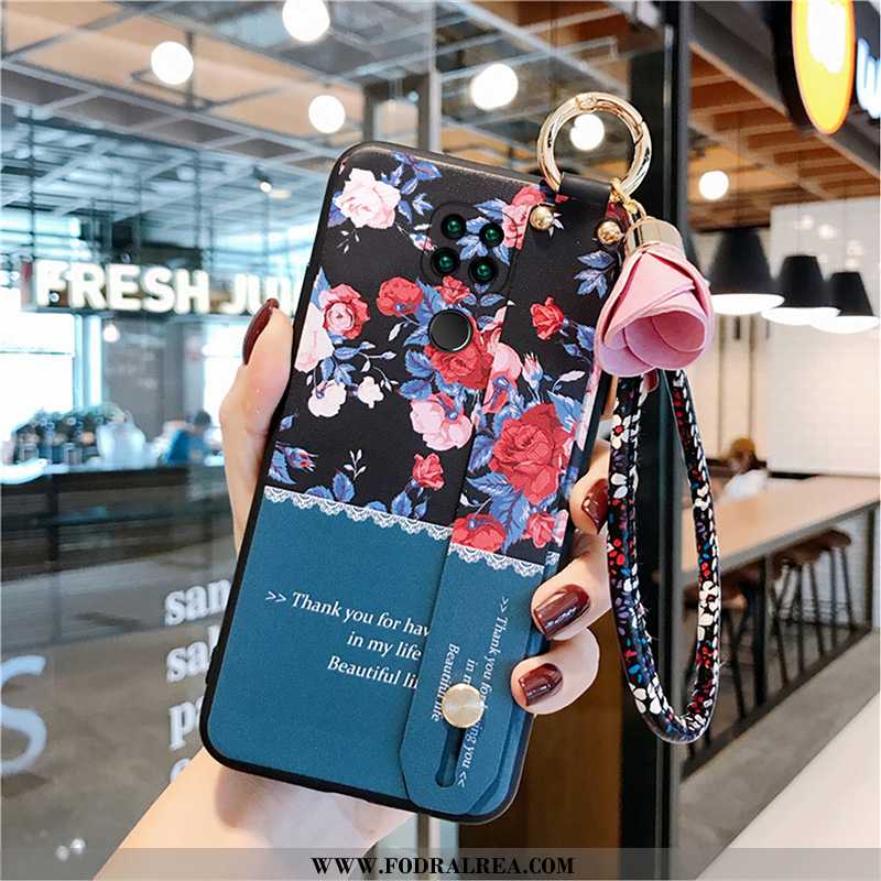 Skal Xiaomi Redmi Note 9 Nubuck Support Fodral, Fodral Xiaomi Redmi Note 9 Mjuk Fallskydd Rosa