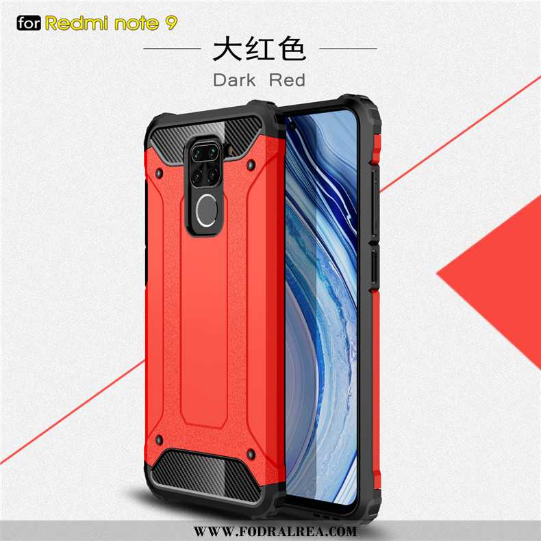 Skal Xiaomi Redmi Note 9 Personlighet Trend Tjock, Fodral Xiaomi Redmi Note 9 Kreativa Röd Svarta