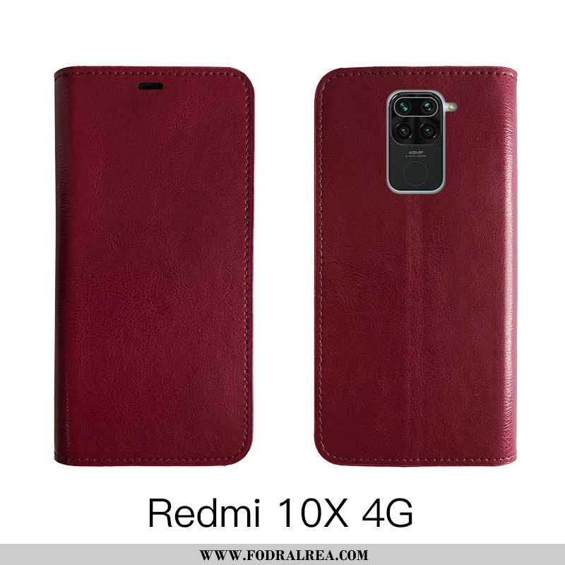 Skal Xiaomi Redmi Note 9 Skydd Fodral, Fodral Xiaomi Redmi Note 9 Läderfodral Täcka Bruna